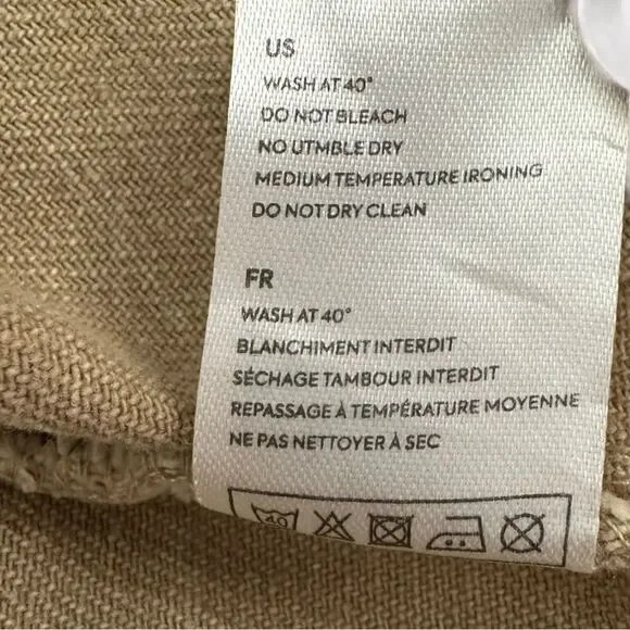 NWT Elan Joy Vest Tan Wash Button Down Denim with Pockets Sz Med - Picture 10 of 14